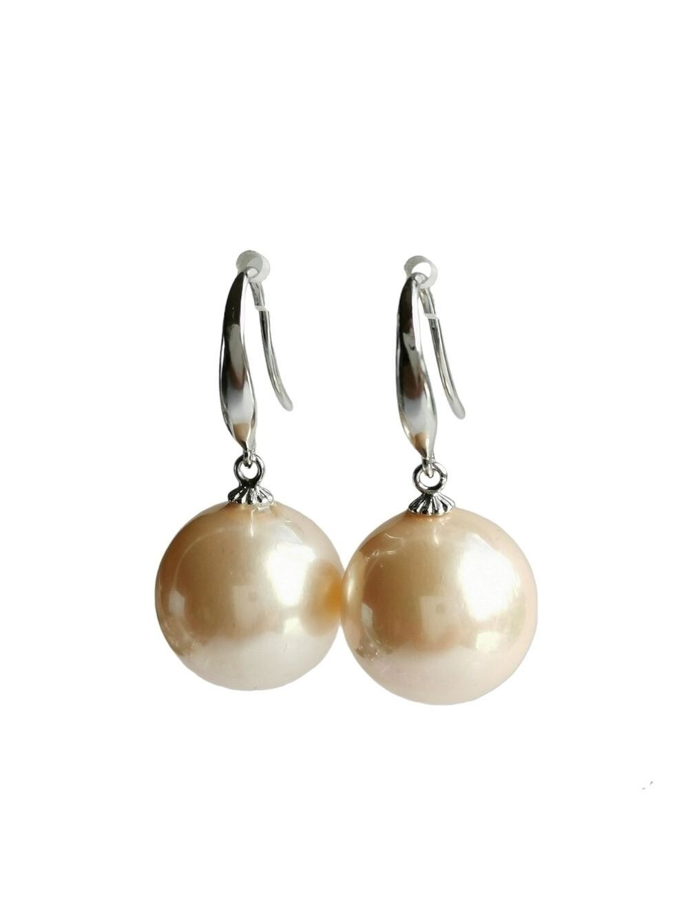 VANILLA shell pearl drop earrings Sterling Silver 🆕